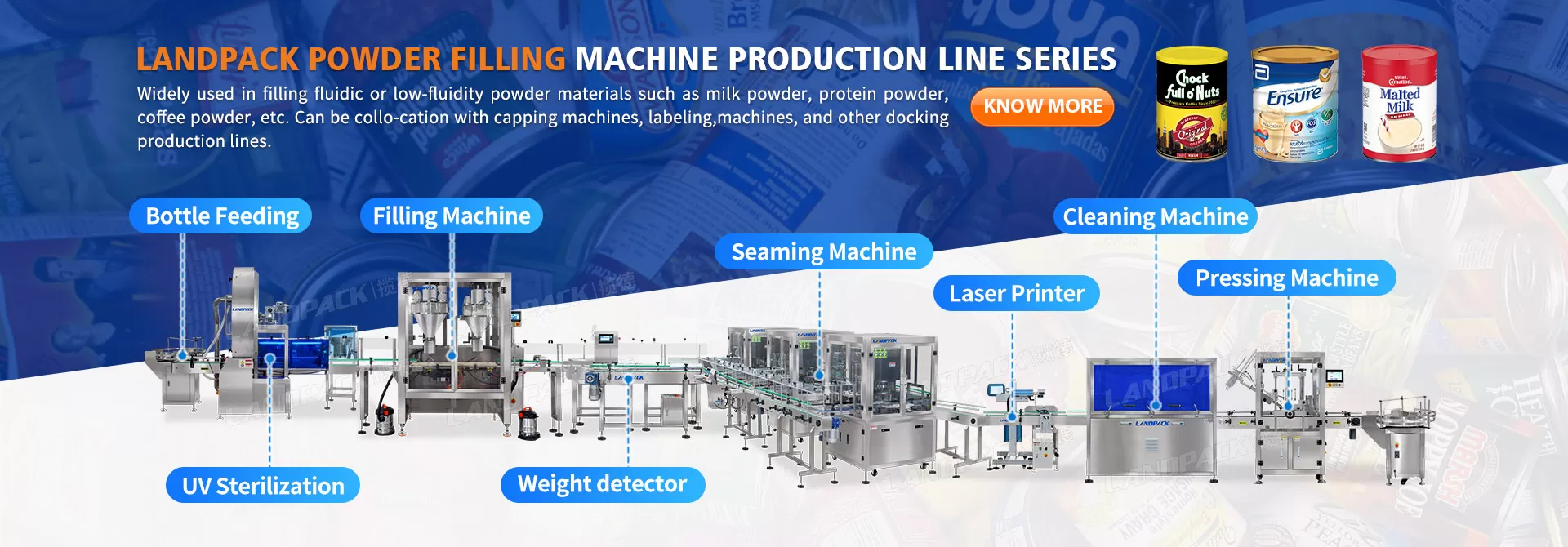 milk powder filling line