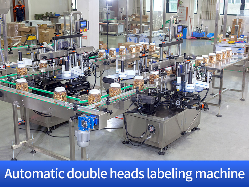 Fully Automatic Bottle Tin Jar Granule Filling Capping Labeling Machine Line