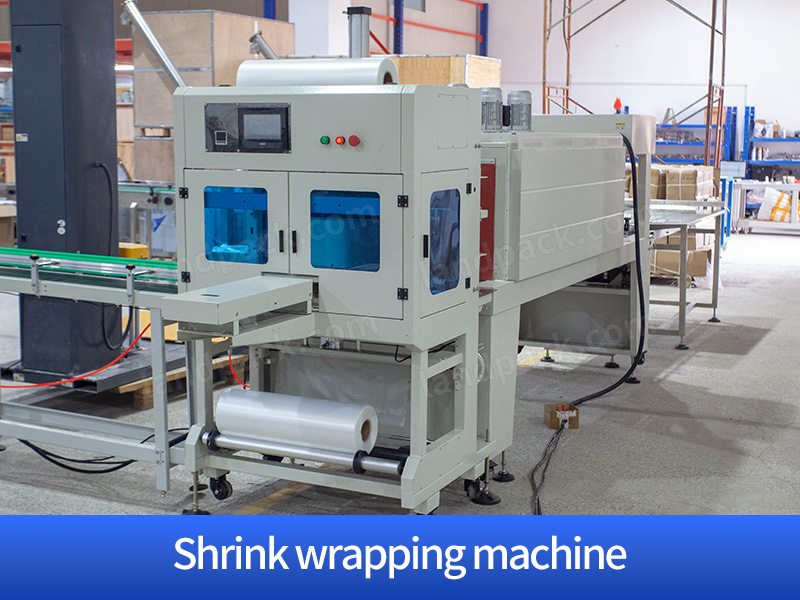 Automatic Liquid Mixing Filling Capping And Labeling Line Wtih Heat Shrink Sealing And Cutting Machine