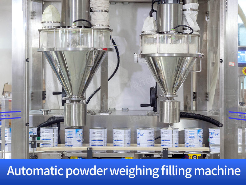 Automatic Milk Powder Can Filling Capping Machine Line With Three Seaming Machine