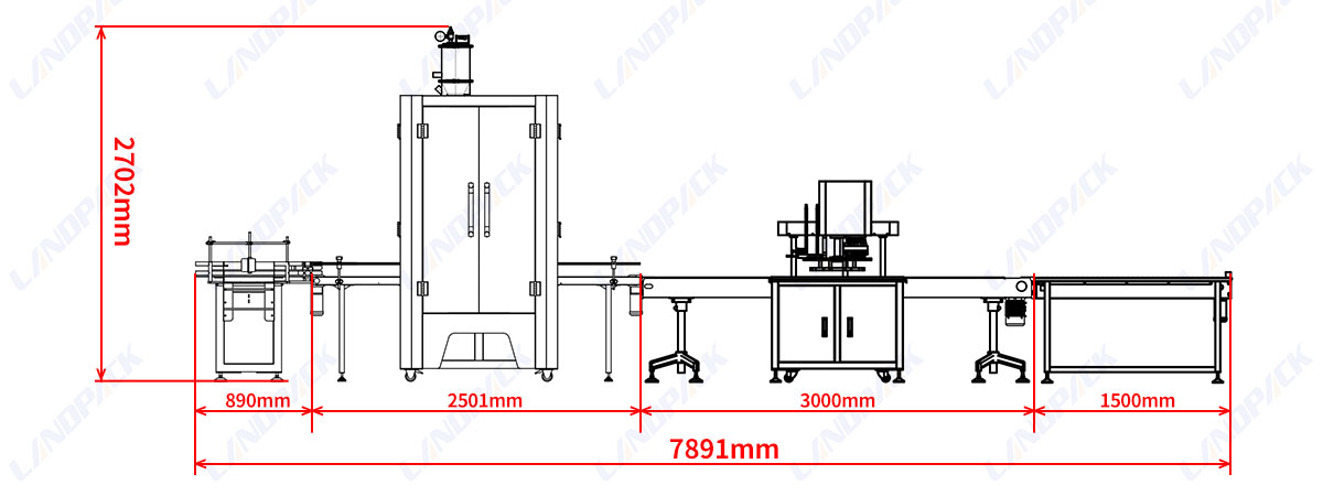 Automatic Tin Can Bottle Filling Seaming Machine Powder Filling Canning Line