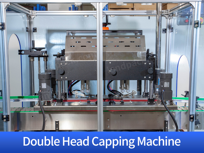 Automatic 4 Heads Tracking Type Liquid Filling Capping And labeling Line