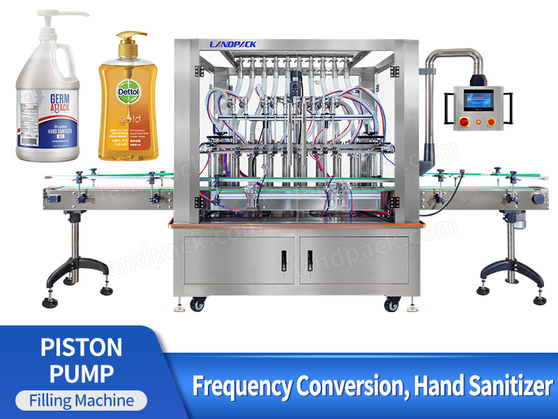 Automatic 10 Heads Hand Sanitizer Piston Pump Viscous Liquid Filling Machine