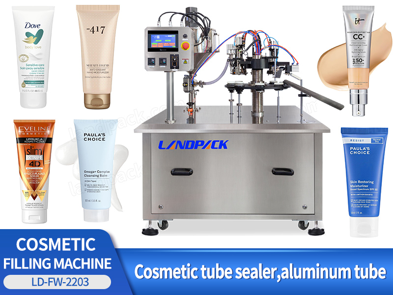 Semi-Automatic Cosmetic Lotion Plastic Tube Filling And Sealing Machine