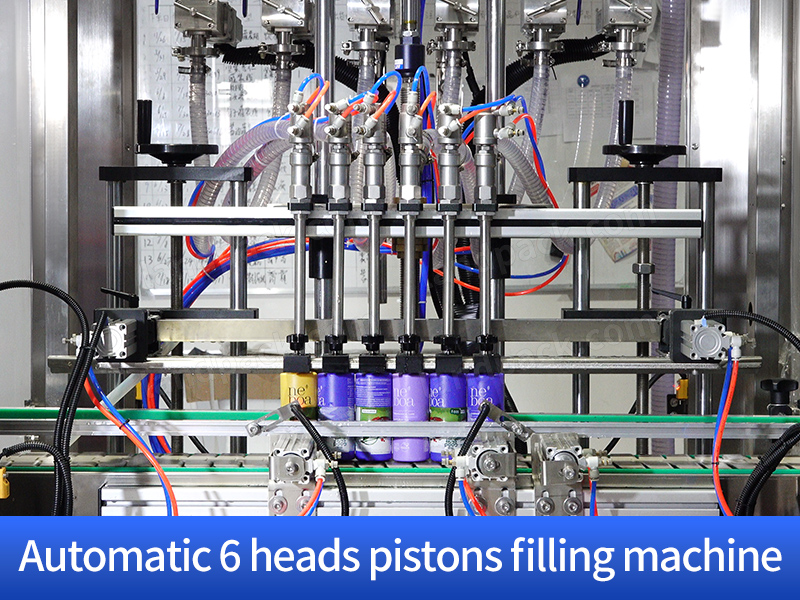 Automatic Gear Pump Servo Lotion Cosmetic Cream Bottle Filling Capping Machine Line