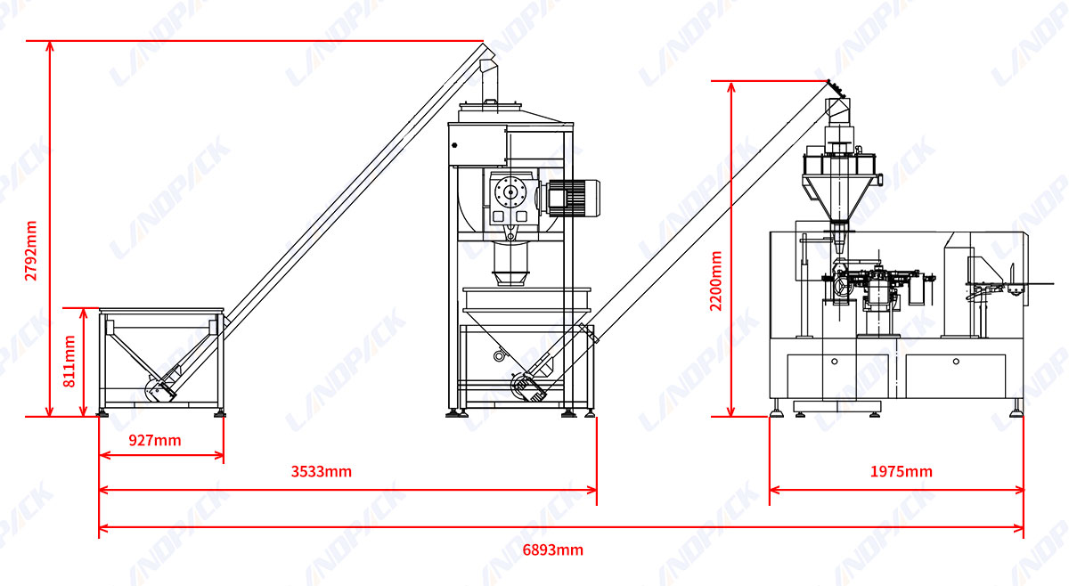 Fully Automatic Milk Powder Rotary Doypack Filling Packing Machine