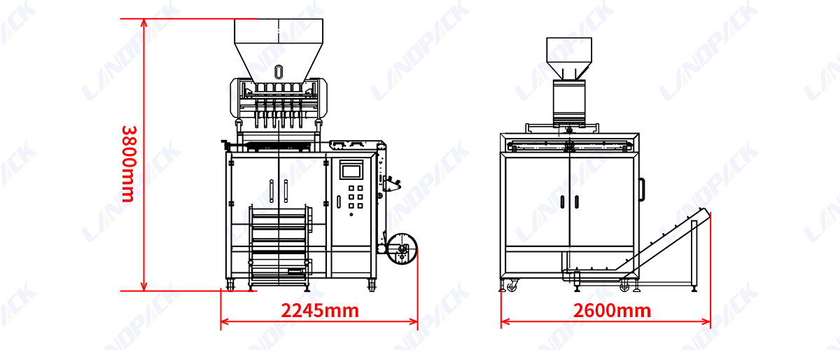 Automatic Chicken Essence Seasoning Powder Mix Spice Sachet Filling Packing Machine