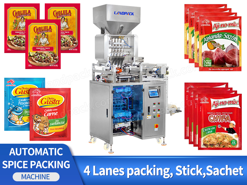 Automatic Chicken Essence Seasoning Powder Mix Spice Sachet Filling Packing Machine