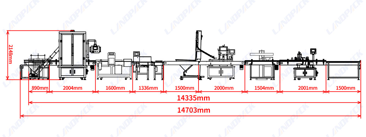 Automatic Single Head Square Bottle Filling Capping Labeling Machine Line For Spice Powder