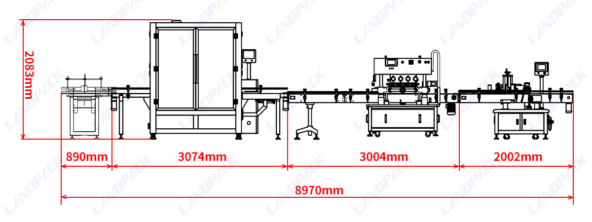 Automatic Double Heads Talcum Powder Canister Weighing Filling Capping Labeling Machine Lines