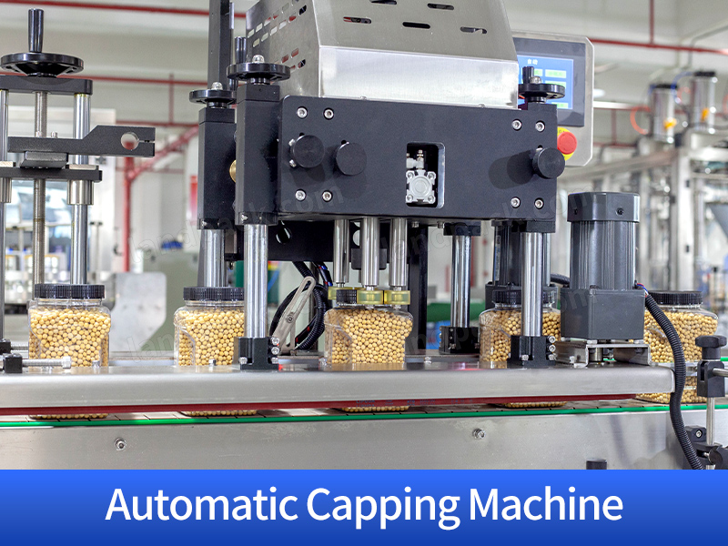 Fully Automatic Plastic Bottle Jar Granule Filling Capping Labeling Machine Line