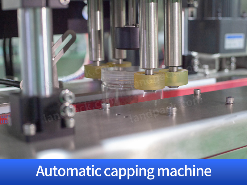 Automatic 4 Heads Grain Granule Particle Bottles Weighing Filling Capping Machine Line