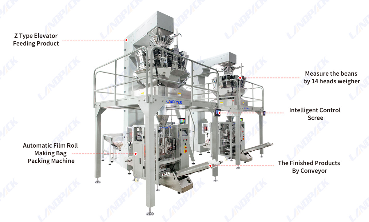 Automatic Fastener Screw Filling Machine With Multihead Weigher