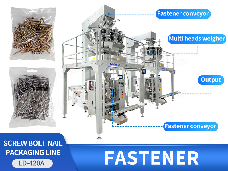 Automatic Fastener Screw Filling Machine With Multihead Weigher