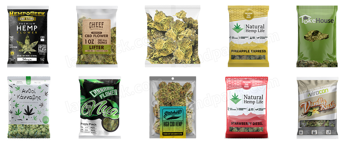 Automatic Cannabis Pouch Packing Machine With Metal Detector And Weight Selection Scale