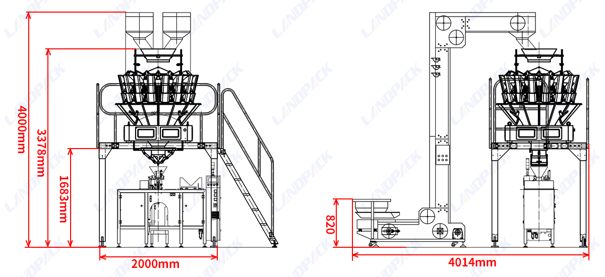 Fully Automatic Cannabis Mini Doypack Premade Pouch Packing Machine