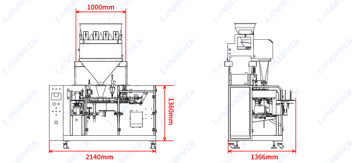 Fully Automatic Horizontal Nut Peanut Cashew Doypack Premade Pouch Packing Machine