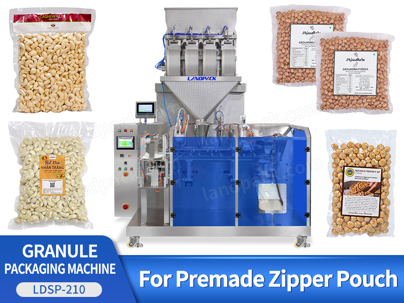 Fully Automatic Horizontal Nut Peanut Cashew Doypack Premade Pouch Packing Machine