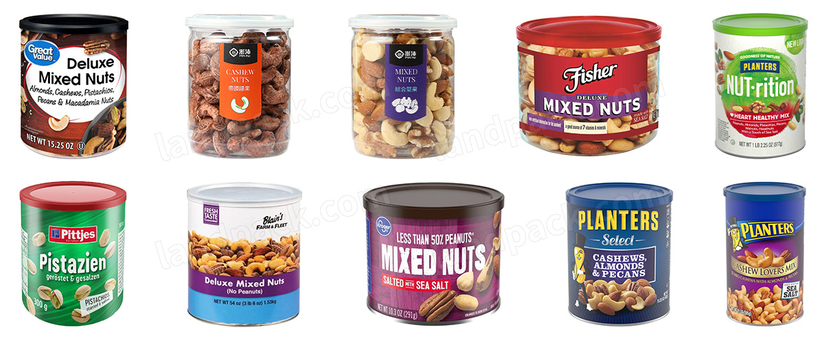 Automatic Nuts Peanut Tin Can Capping And Labeling Machine Filling Line