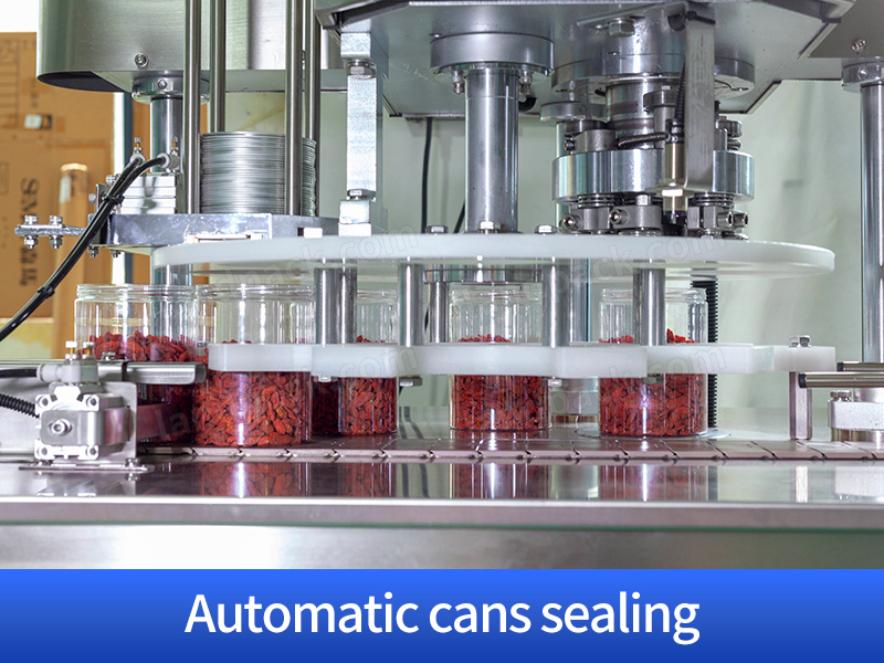 Automatic Nuts Peanut Tin Can Capping And Labeling Machine Filling Line