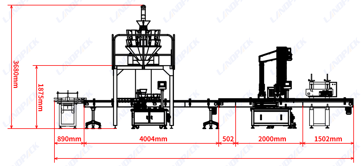 Automatic Fine Granule Nut Cashew Spices Bottle Filling Capping Line