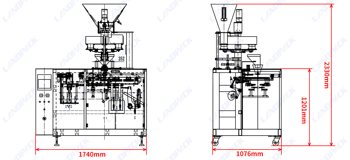 Low Cost Sugar And Salt Premade Pouch Doypack Packing Machine