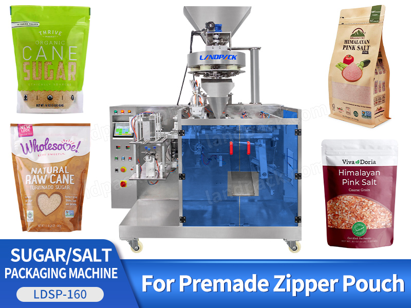 Low Cost Sugar And Salt Premade Pouch Doypack Packing Machine