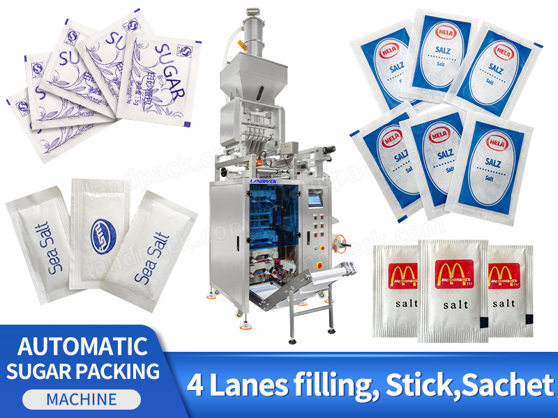 Automatic Desiccant Multi Track Sugar Salt Sachet Packaging Machine