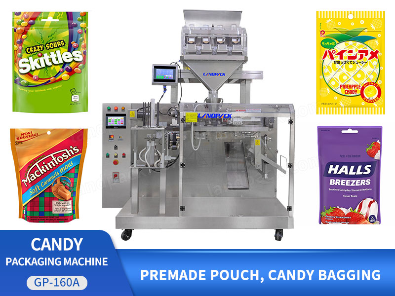 Automatic Horizontal Doypack Candy Premade Pouch Packing Packaging Machine