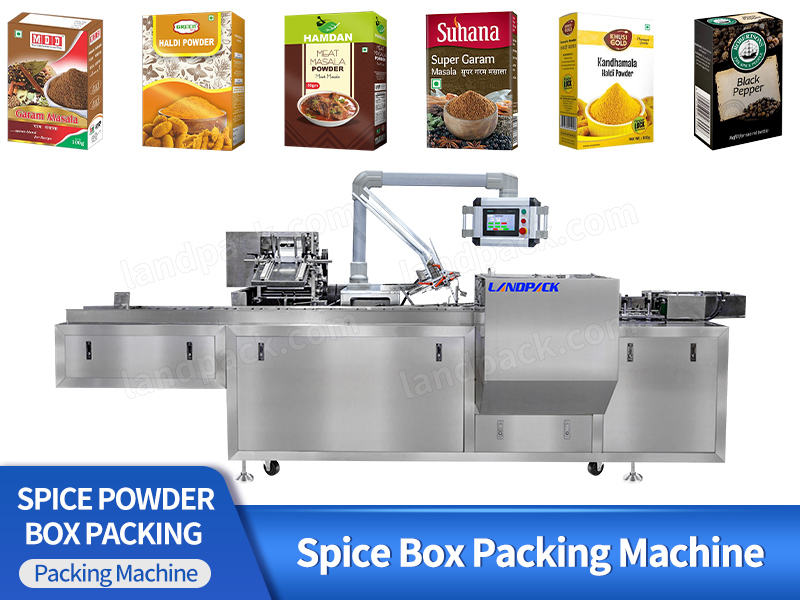 Automatic Spices Powder Seasoning Box Packing Machine