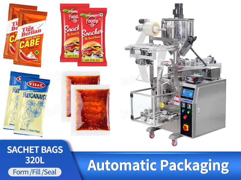 Multifunction Liquid Sauce Sided Seal Sachet Packing Machine