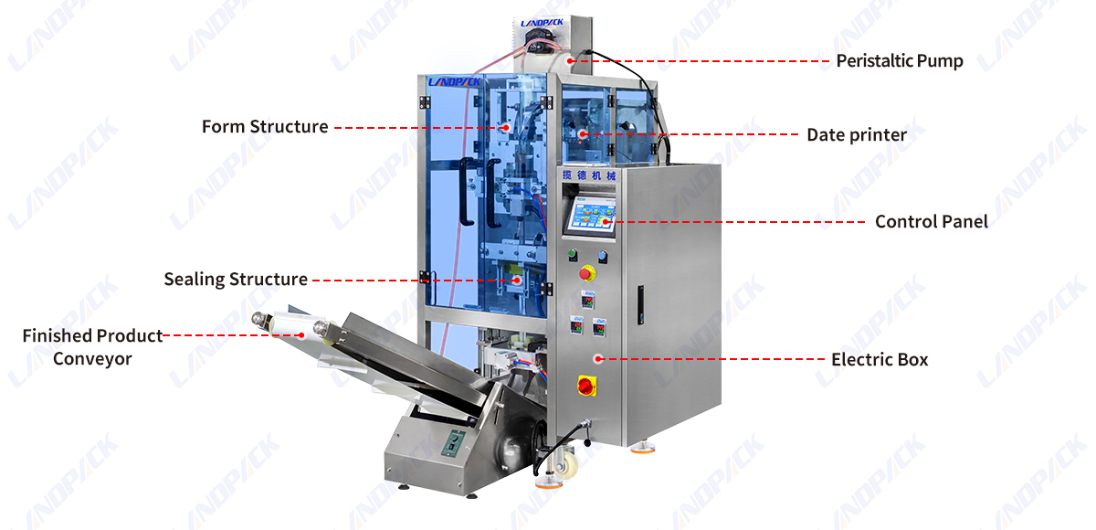 Automatic Single Lane Stick Bag Liquid Packing Machine With Coding Machine