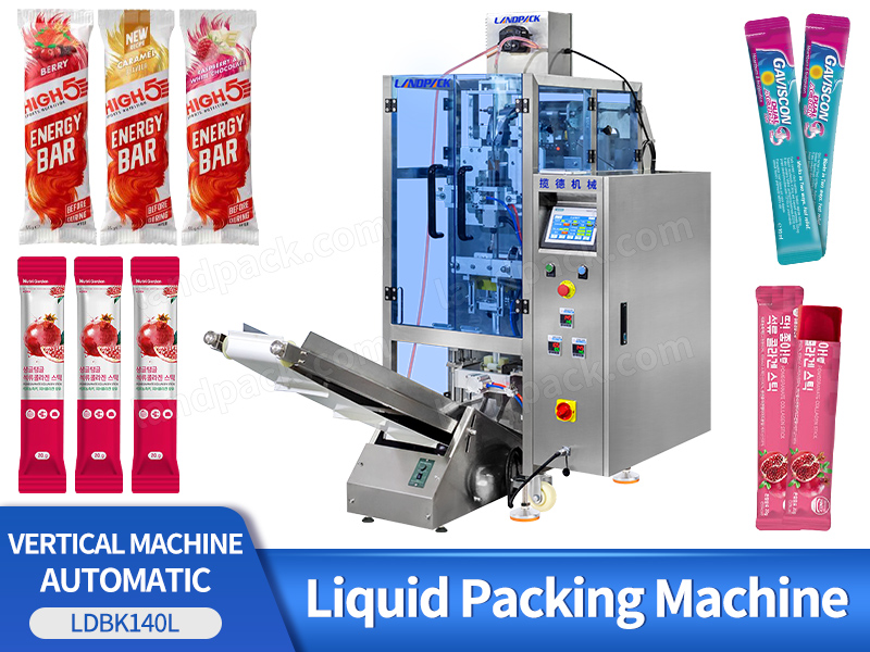 Automatic Single Lane Stick Bag Liquid Packing Machine With Coding Machine