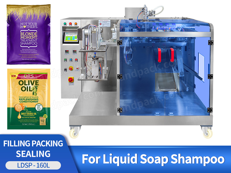 Automatic Liquid Detergent Gear Pump Horizontal Premade Pouch Doypack Filling Sealing Machine