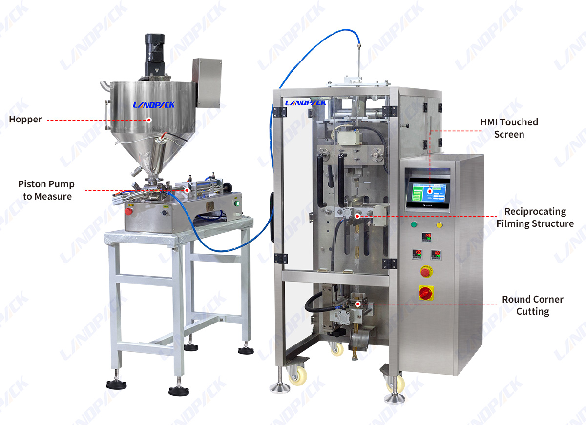 High Quality Automatic Small Pouch Vertical Honey Sachet Filling Packing Machine