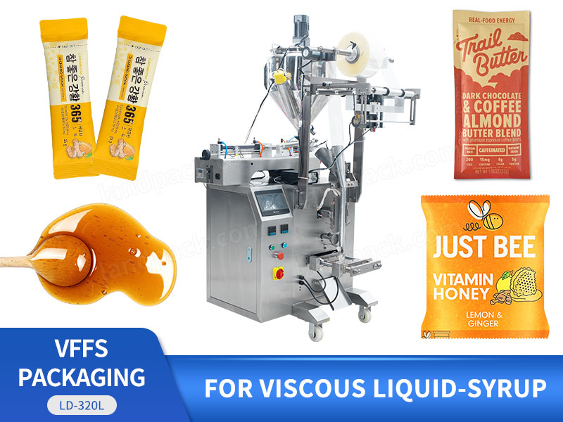 Semi Automatic Syrup Vertical Form Fill Seal Machine Single Lane Sachet Packing Machine