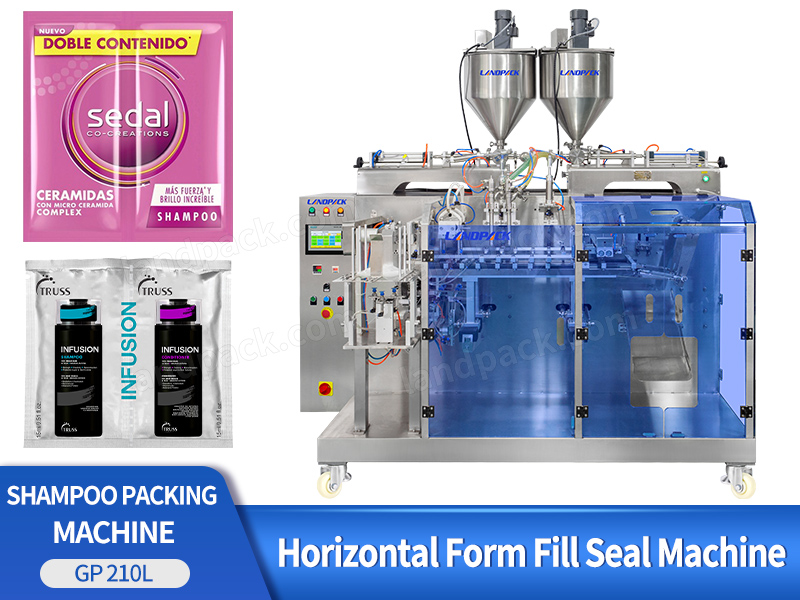 Automatic Horizontal Different Shampoo Premade Twin Pouch Filling Packing Machine