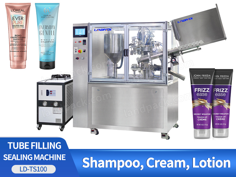 Automatic Shampoo Hair Conditioner Plastic Tube Filling And Sealing Machine