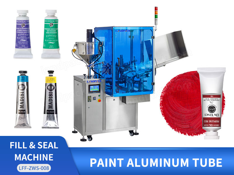 Automatic Aluminium Tube Paint Filling And Sealing Machine With Dust Cover