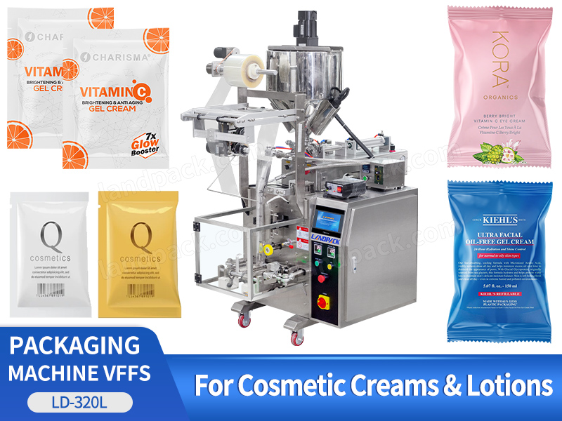 Automatic Cosmetic Creams Vffs Pouch Bag Liquid Packing Packaging Machine