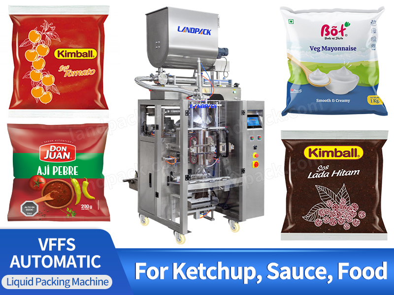 Automatic Sauce Bag Vertocal Form Filling Packaging Machine