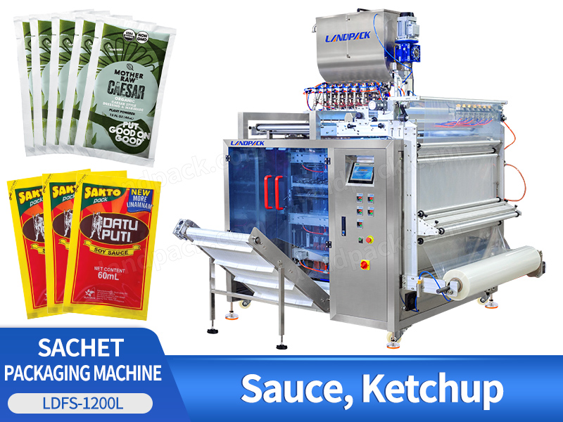 Automatic 4 lane 7 lane Stick Bag Pouch Sauce Jam Multilane Liquid Packing Machine