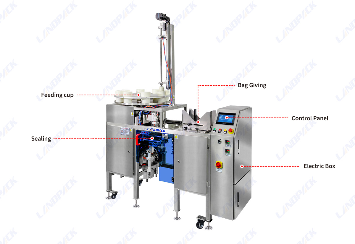 Fully Automatic Stand Up Pouch Bag Pack Pickled Food Doypack Packing Machine