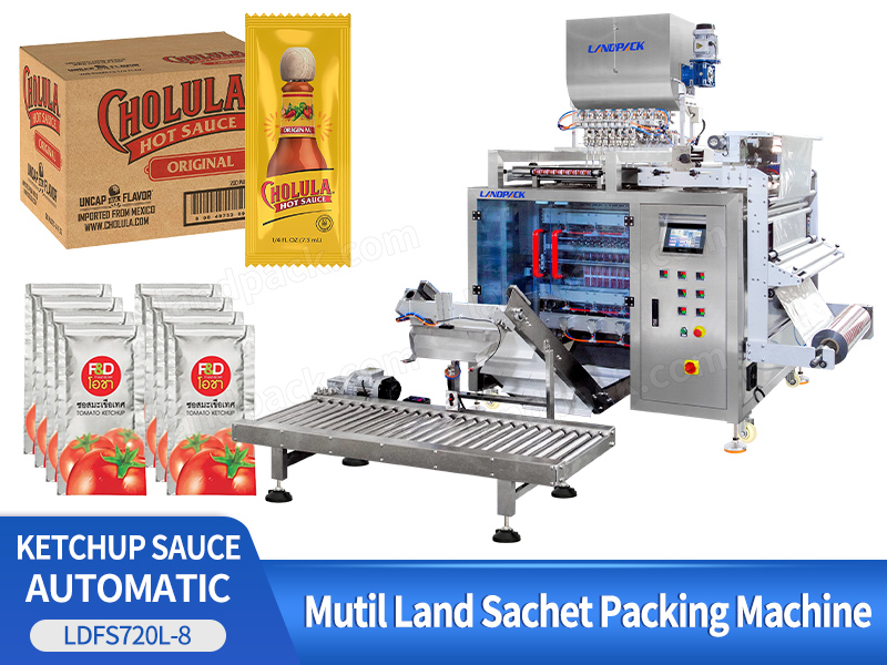 High Speed Ketchup/ Tomato Sauce Sachet MultiLane Packing Machine