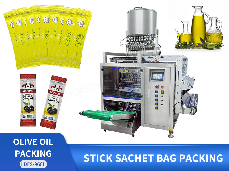 Automatic Multi Lanes Liquid Stick Sachet Filling Packing Machine For Olive Oil