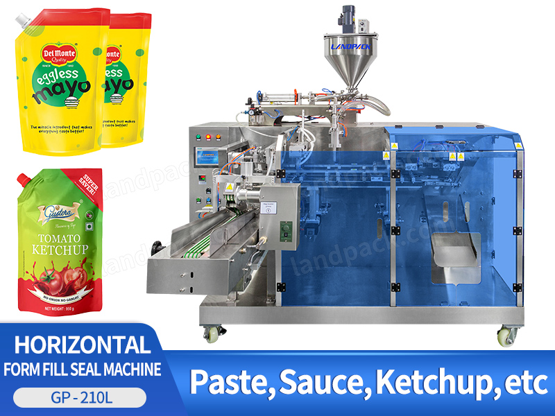 Automatic Liquid Paste Horizontal Pouch Doypack Packing Packaging Machine