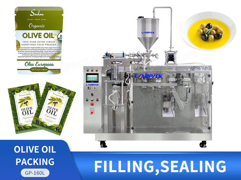 Automatic Premade Bag Standing Pouch Edible Oil Olive Oil Filling Packing Machine