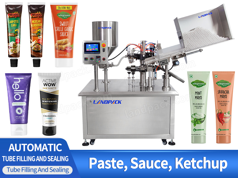 Automatic Cosmetic Paste Liquid Tube Filling And Sealing Machine