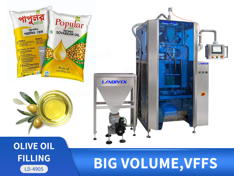 Automatic Oil Sachet Vertical Packing Machine Liquid Form Fill And Seal Machine