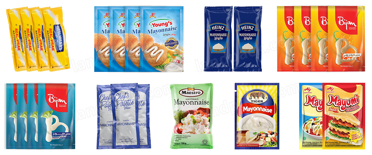 Multi Lanes Liquid Filling Mayonnaise Paste Sauce Stick Sachet Packing Packaging Machine